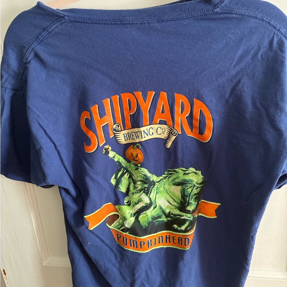 Med Pumpkinhead Shipyard Brewing Company Graphic T-Shirt